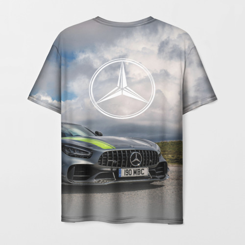 Мужская футболка 3D Mercedes V8 Biturbo Racing Team AMG, цвет 3D печать - фото 2