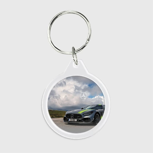Брелок круглый Mercedes V8 Biturbo Racing Team AMG