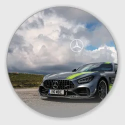 Круглый коврик для мышки Mercedes V8 Biturbo Racing Team AMG