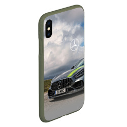 Чехол для iPhone XS Max матовый Mercedes V8 Biturbo Racing Team AMG - фото 2