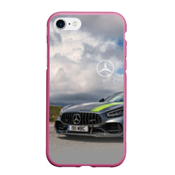 Чехол для iPhone 7/8 матовый Mercedes V8 Biturbo Racing Team AMG
