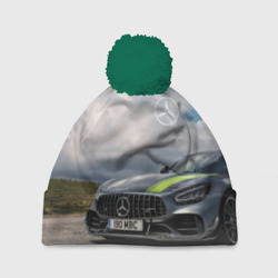 Шапка 3D c помпоном Mercedes V8 Biturbo Racing Team AMG
