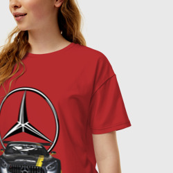 Женская футболка хлопок Oversize Легендарная гоночная мировая команда - фото 2