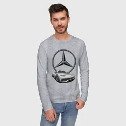 Мужской лонгслив хлопок Mercedes - команда победителей! - фото 2