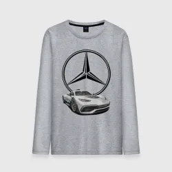 Мужской лонгслив хлопок Mercedes - команда победителей!