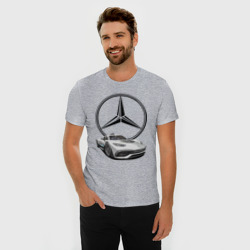 Мужская футболка хлопок Slim Mercedes - команда победителей! - фото 2
