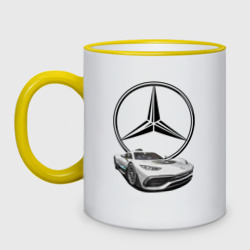 Кружка двухцветная Mercedes - команда победителей!
