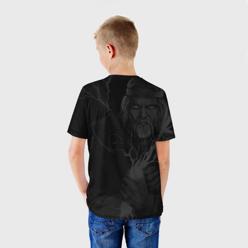 Детская футболка 3D Перун. Славянский бог, цвет 3D печать - фото 4