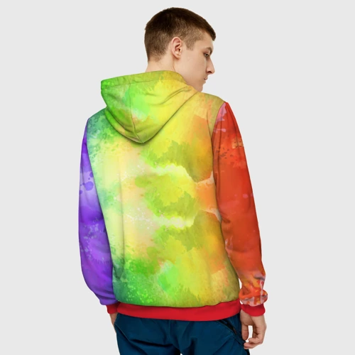 Мужская толстовка 3D с принтом Eddsworld 3, вид сзади #2