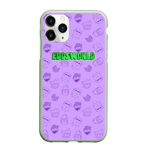 Чехол для iPhone 11 Pro матовый Pattern Eddsworld, цвет салатовый