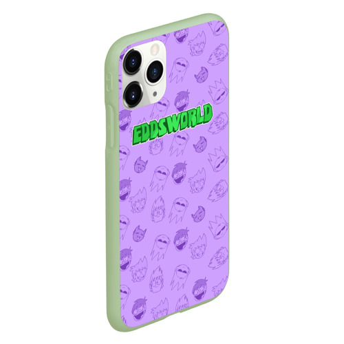 Чехол для iPhone 11 Pro матовый Pattern Eddsworld, цвет салатовый - фото 3