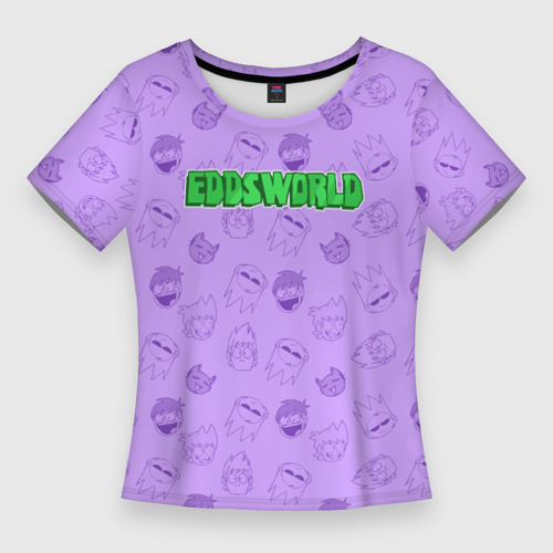 Женская футболка 3D Slim Pattern Eddsworld, цвет 3D печать