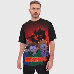 Мужская футболка oversize 3D Tord devil - фото 2