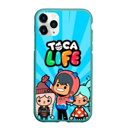 Чехол для iPhone 11 Pro Max матовый Тока бока Герои игры Toca Boca hero