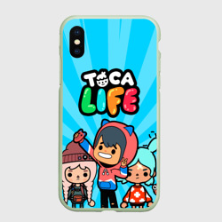 Чехол для iPhone XS Max матовый Тока бока Герои игры Toca Boca hero