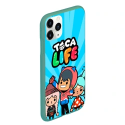 Чехол для iPhone 11 Pro Max матовый Тока бока Герои игры Toca Boca hero - фото 2
