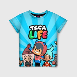 Детская футболка 3D Тока бока Герои игры Toca Boca hero