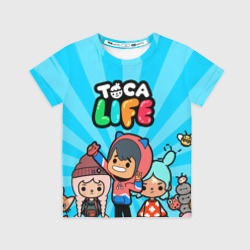 Детская футболка 3D Тока бока Герои игры Toca Boca hero