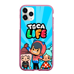 Чехол для iPhone 11 Pro матовый Тока бока Герои игры Toca Boca hero