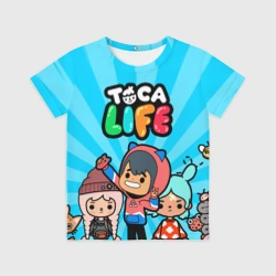 Детская футболка 3D Тока бока Герои игры Toca Boca hero