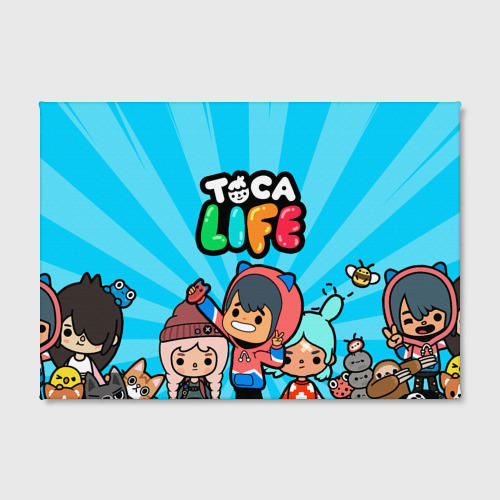 Холст прямоугольный Тока бока Герои игры Toca Boca hero, цвет 3D печать - фото 2