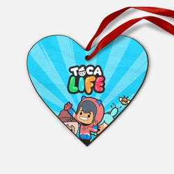 Деревянная игрушка Сердце Тока бока Герои игры Toca Boca hero
