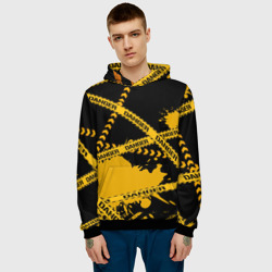 Мужская толстовка 3D PUBG danger лента - фото 2