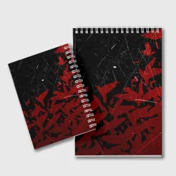 Блокнот Берсерк клеймо лого стая ворон, red crow - фото 2