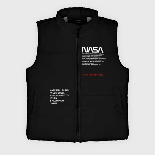Мужской жилет утепленный 3D NASA fall winter 1990