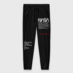 Женские брюки 3D NASA black uniform space НАСА чёрная форма