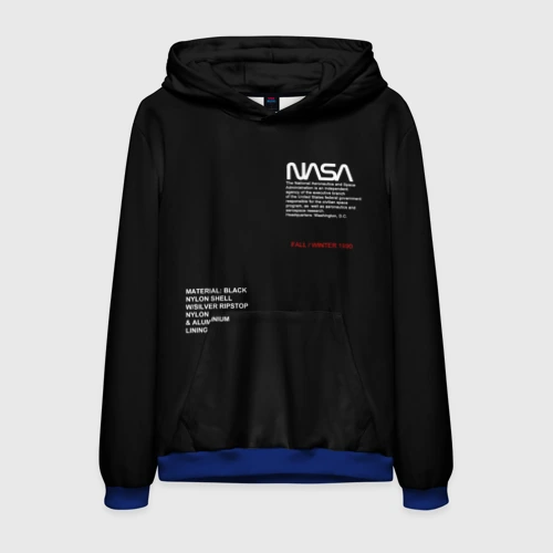 Мужская толстовка 3D NASA fall winter 1990