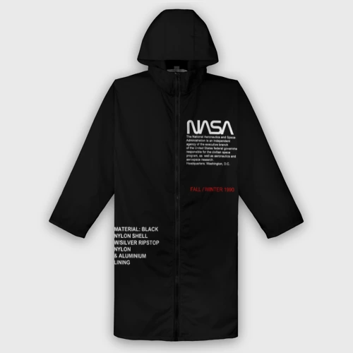 Дождевик унисекс 3D NASA fall winter 1990