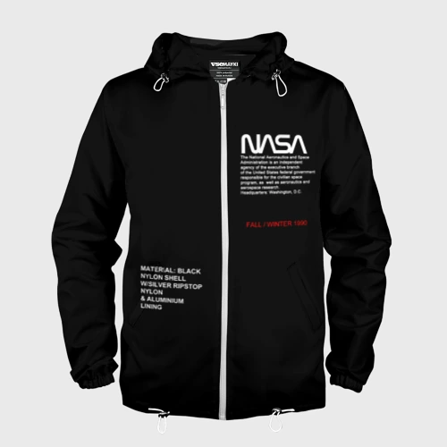 Мужская ветровка 3D NASA fall winter 1990