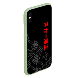 Чехол для iPhone XS Max матовый Scarlxrd Japan style иероглифы - фото 2