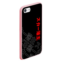 Чехол для iPhone 5/5S матовый Scarlxrd Japan style иероглифы - фото 2