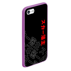 Чехол для iPhone 5/5S матовый Scarlxrd Japan style иероглифы - фото 2