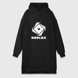 Платье-худи хлопок Roblox white logo