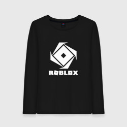 Женский лонгслив хлопок Roblox white logo