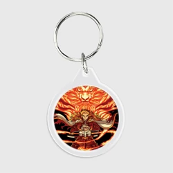 Брелок круглый Пламенный столб Ренгоку Кенджуро