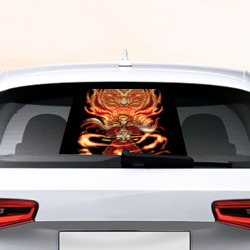 Наклейка на авто - для заднего стекла Пламенный столб Ренгоку Кенджуро