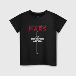 Детская футболка хлопок 30 Seconds To Mars, logo