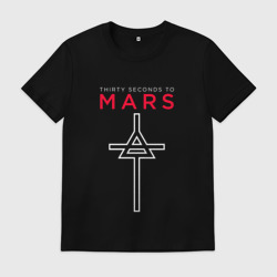 Мужская футболка хлопок 30 Seconds To Mars, logo