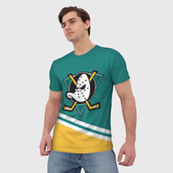 Мужская футболка 3D Анахайм Дакс, NHL - фото 2