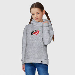 Детское худи Oversize хлопок Каролина Харрикейнз, Carolina Hurricanes логотип - фото 2