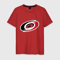 Мужская футболка хлопок Каролина Харрикейнз, Carolina Hurricanes логотип