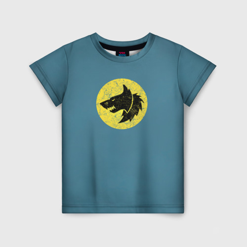 Детская футболка 3D с принтом Космические Волки (цвет легиона 6), вид спереди #2