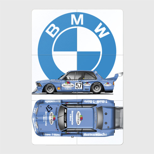 Магнитный плакат 2Х3 BMW Motorsport Retro, Germany