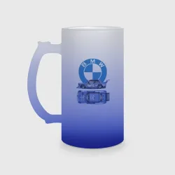 Кружка пивная матовое стекло BMW Motorsport Retro, Germany