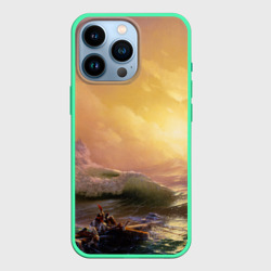 Чехол для iPhone 13 Pro Шторм в море девятый вал