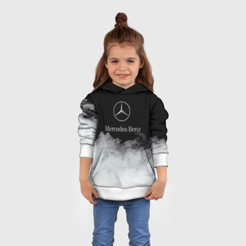 Детская толстовка 3D [Mercedes-Benz] Облака, цвет белый - фото 4